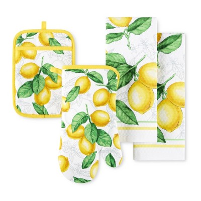 Green Cove Kitchen Towel, Oven Mitt & Pot Holder 3-pack Set : Target