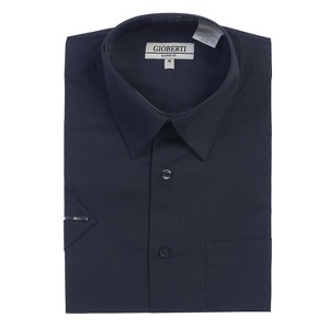 Gioberti Men's Short Sleeve Solid Dress Shirt - 1 of 4