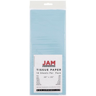 JAM Paper Gift Tissue Paper Baby Blue 10 Sheets/Pack 1152347