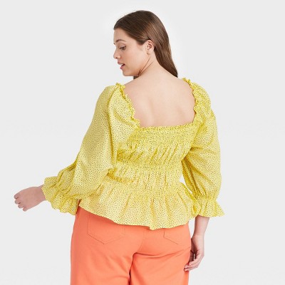 yellow blouses at target