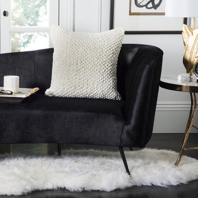 20" x 20" White Textured Cotton Throw Pillow