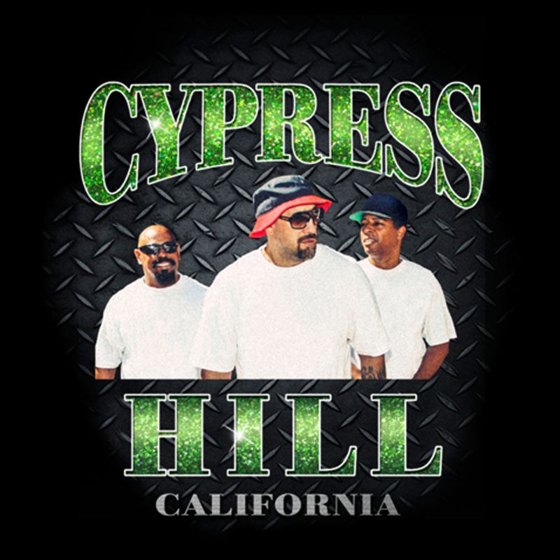 Men's Cypress Hill Green Glitter Logo T-Shirt, 2 of 6