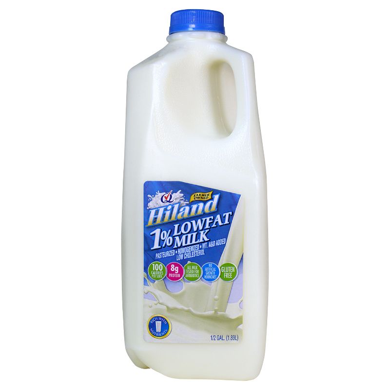 Hiland 1% Milk - 0.5gal, 1 of 4
