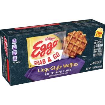 Eggo Maple Liege Grab & Go Frozen Waffle - 7.76oz/4ct