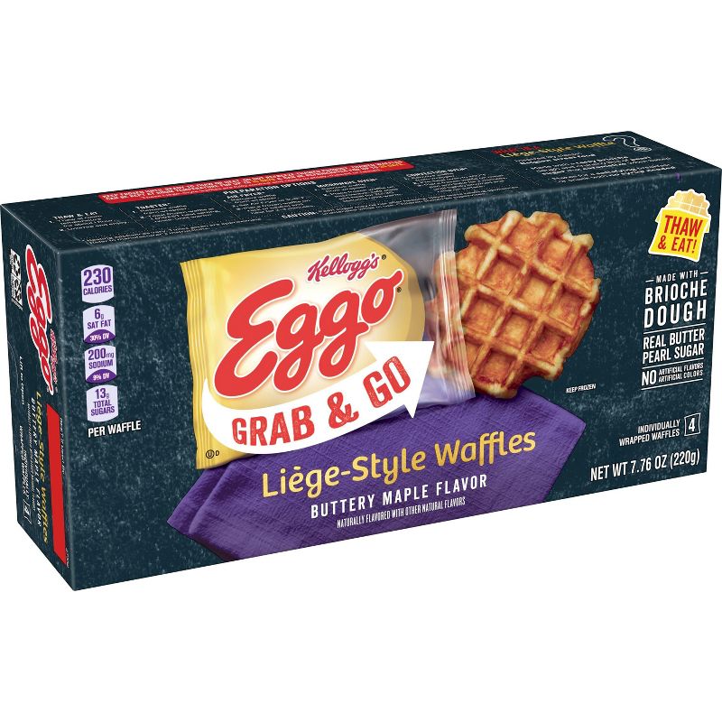 Eggo Maple Liege Grab &#38; Go Frozen Waffle - 7.76oz/4ct, 1 of 9