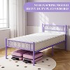 Metal Twin Bed Frame - Headboard and Footboard with Iron Heart Design, Twin Size Platform Bed for Boys and Girls, No Box Spring Needed - 4 of 4