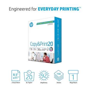 HP Inc. HP Copy&Print20 8.5" x 11" Multipurpose Paper 20 lbs. 92 Brightness 750 Sheets/Ream (200030)