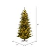 Vickerman Natural Fraser Fir Slim Artificial Christmas Tree - image 2 of 3