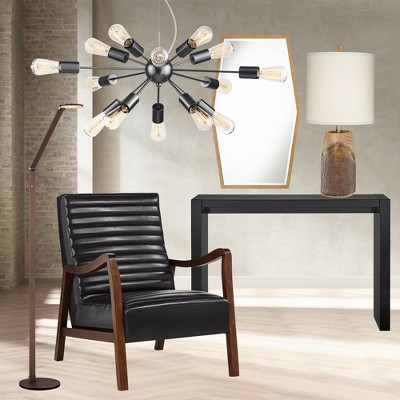 Bronze 33" Sputnik Chandelier with Edison Bulbs