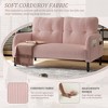 LIVAREEmlen Comfortable Monochrome Double Sofa,Corduroy Fabric,Suitable,for Living Rooms and Bedrooms - 4 of 4