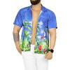 HAPPY BAY Men's Hawaiian Short Sleeve Button Down Shirt Mens Summer Shirts Casual Beach Vacation Hawaii Island Shirts for Men Funny - 2 of 4