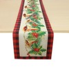 Unique Bargains Christmas Table Runner Polyester Red Green Yellow 71x14 Inch 1 Pc - 4 of 4