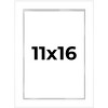 PosterPalooza | Modern Shadow Box 1" Depth White Picture Frame - UV Acrylic, Backing, Hanging Hardware - 2 of 4