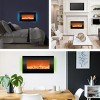 Hastings Home 31" Wall-Mounted LED Backlit Electric Fireplace – Black - image 2 of 4