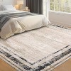 coucheta Modern Abstract Area Rugs for Living Room, Multi-size Washable Non-Slip Low-Pile Stain-Resistant Minimalist Carpet, for Bedroom, Dining Room - 2 of 4