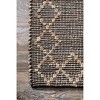 Nuloom Everlee Geometric 5x8 Jute Indoor Area Rug for Dining Room Rug Neutral Rug Living Room Rug Kitchen, Natural/Ivory - 3 of 4
