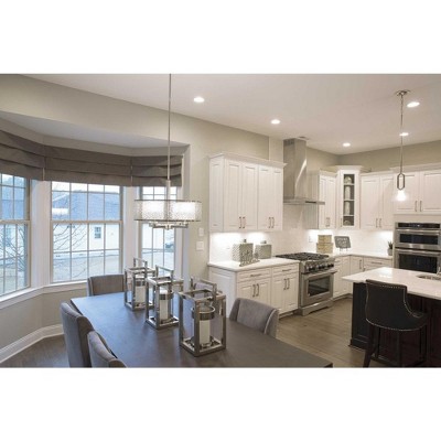 Elegant Mini Pendant Light in Polished Nickel with Glass Diffuser