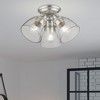 Livex Lighting Montgomery 3 - Light Flush Mount in  Brushed Nickel - 3 of 4