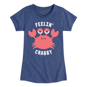 Girls' - Instant Message - Feelin Crabby Fitted Short Sleeve Graphic T-Shirt - 1 of 4