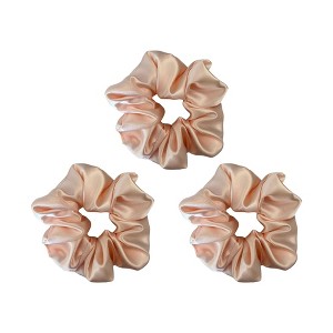 LA Glam Co. Hollywood Halo 100% Silk Scrunchies - 3-Pack - 1 of 4