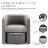Barrel Chair with Storage Ottoman Set | COLAMY - 4 of 4