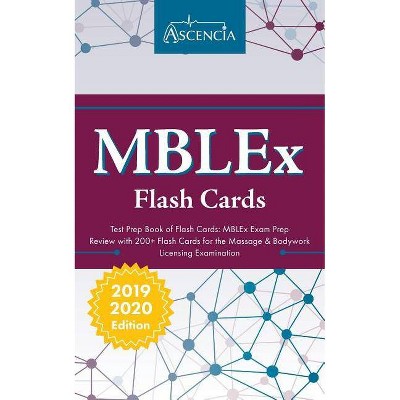 MBLEx Test Prep Book of Flash Cards - by  Ascencia Massage Therapy Exam Team (Paperback)