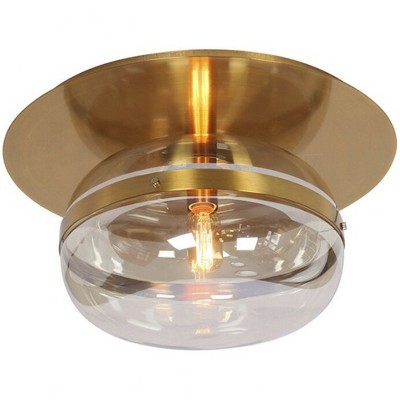 Eurofase Lighting Nottingham 1 - Light Flush Mount in  Ancient Brass