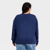 Women's Holiday French Terry Rib-Knit Sweatshirt - Ava & Viv™ - 2 of 3