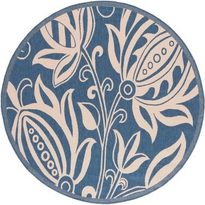 Courtyard CY2961 UV & Stain Resistant Non-Shedding Power Loomed Indoor/Outdoor Rugs - Safavieh - 1 of 4