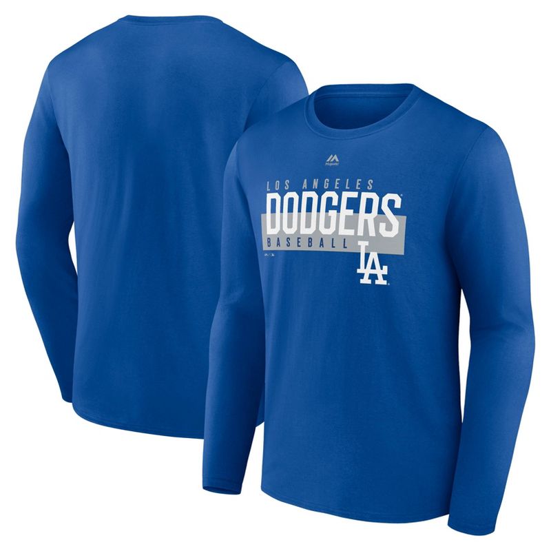 MLB Los Angeles Dodgers Men&#39;s Long Sleeve Core T-Shirt, 1 of 4