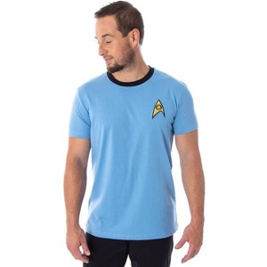 Star Trek The Original Series Men's Costume Short Sleeve Shirt - Kirk, Spock - 1 of 4