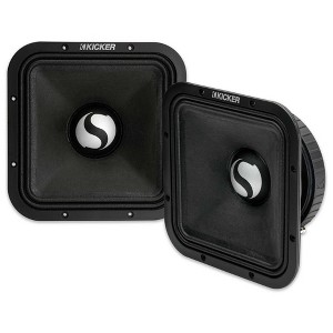 Kicker 49ST9MR8 9" Street Series Square Mid-Bass, Pair, 8ohm - 1 of 4