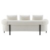 Sapphtopaz 78" Modern Couches for Living Room 3-Seater Upholstered Sofa with Round Arms & Metal Legs Comfy Sofa with 3 Plush Pillows for Bedroom - 3 of 4