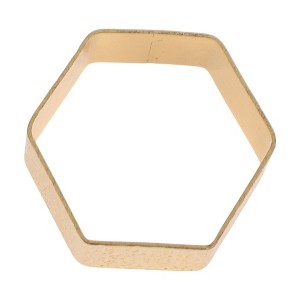 Unique Bargains Napkin Rings Iron Gold Tone 1Pc - 1 of 3