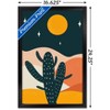 Trends International Cozy Joy - Desert Cactus At Night Framed Wall Poster Prints - 3 of 4