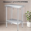 Stainless Steel Table, Prep Workstation, 1000LBS, NSF Commercial Work Table with Adjustable Undershelf, for Restaurant, Kitchen - 2 of 4