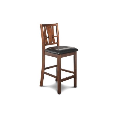 New Classic Furniture, Furniture Dixon Solid Wood Counter Chair in Espresso (Set of 2)