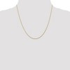 Black Bow Jewelry 1.15mm, 14k Yellow Gold, Cable Rope Chain Necklace - 2 of 4