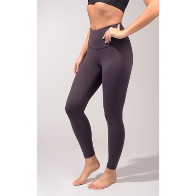 90 Degree By Reflex Womens Powerflex Polygiene High Waist Ankle Legging -  Grape Twist - Small : Target