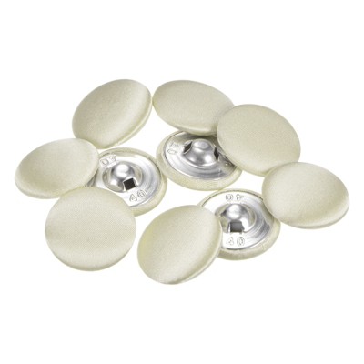 Unique Bargains Blouses Sweater Round Aluminum Cotton Fabric Cloth Covered Buttons 10 Pcs