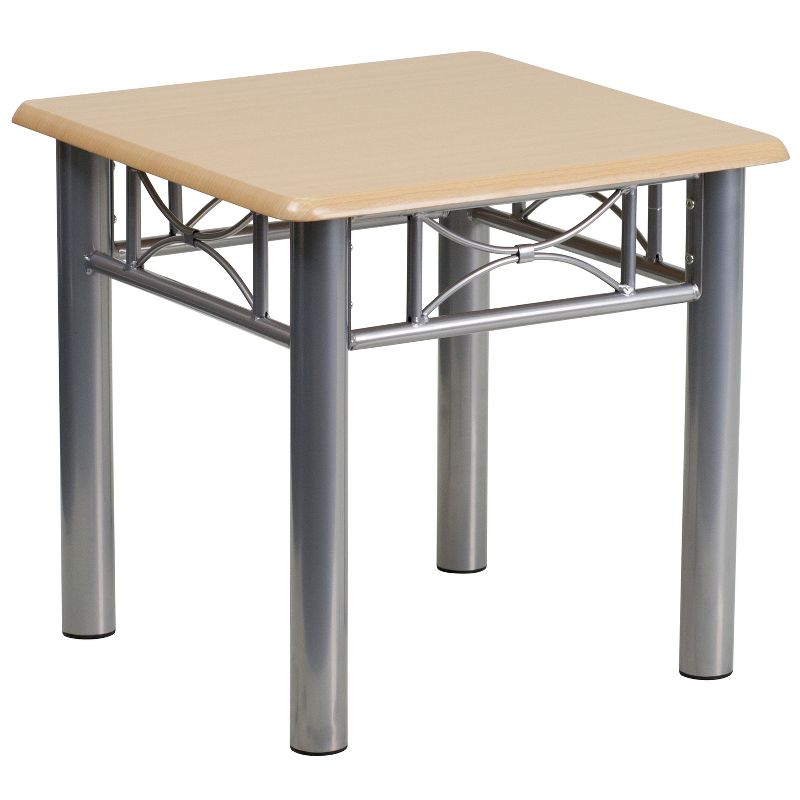 Emma and Oliver Laminate End Table with Steel Frame, 1 of 9