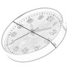Clockswise Decorative Modern Round Wood- Looking Plastic Wall Clock for Living Room, Kitchen, or Dining Room - 4 of 4