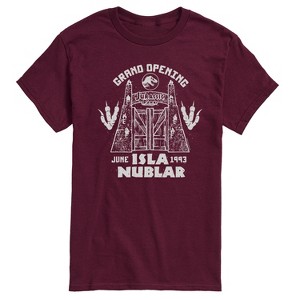 Men's - Jurassic Park - Isla Nublar Grand Opening Short Sleeve Graphic T-Shirt - 1 of 4