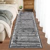 Rugs for Living Room Washable Modern Stripe Carpet Non Slip Soft Rubber Backed Rug,Low Pile Area Rug for Bedroom Office DiningRoom - 2 of 4