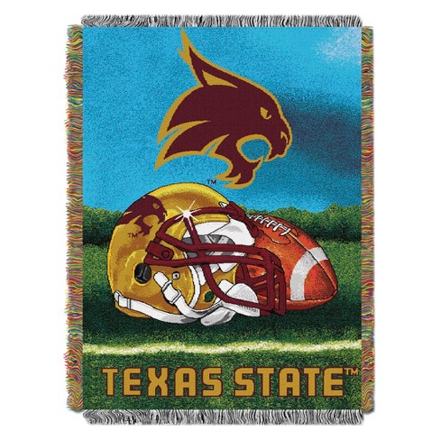 NCAA Northwest Tapestry Throw Blanket Texas State Bobcats 48 x 60