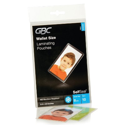 GBC SelfSeal Self-Adhesive Pouches Wallet 10/Pack (3745685) 462470