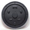 18.5" Inca II Faux Stone Outdoor Wall Clock Black - Infinity Instruments: Polyresin, Modern Design, Analog Display - 2 of 4