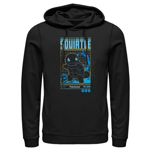 Men's Pokemon Squirtle Retro Grid Pull Over Hoodie - Black - X Large :  Target