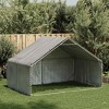 vidaXL Outdoor Dog Kennel Silver High zinc galvanized steel - 2 of 4