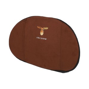 Unique Bargains Breathable Mesh Car Seat Lumbar Cushion Support Suede - 1 of 4